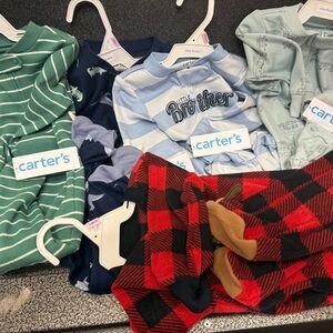 Carter's Baby Outfit Collection - Green, Blue, Red